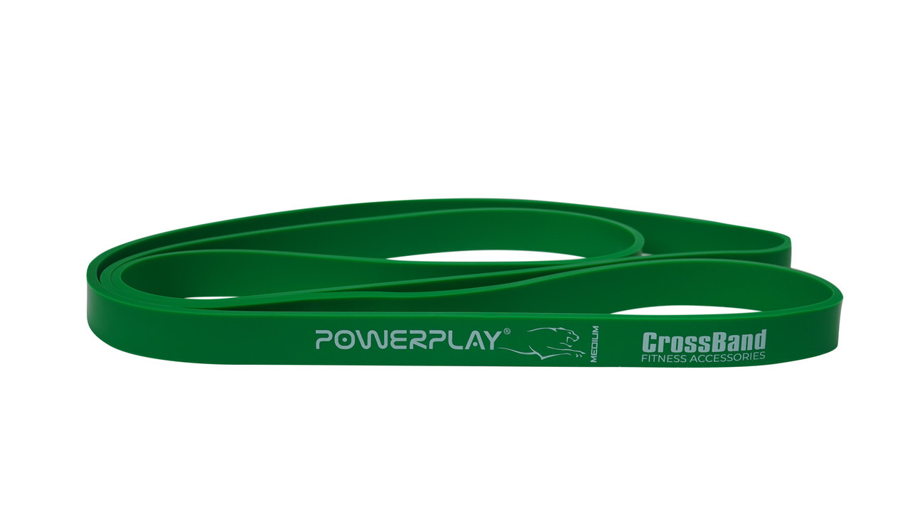 

Спортивная резина PowerPlay 4115 Green 16-32kg резиновый эспандер-петля жгут для фитнеса и силовых тренировок