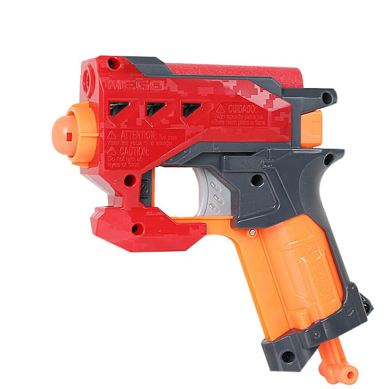 

Игрушечный пистолет бластер Hasbro Нерф Мега Nerf N-Strike Mega Bigshock Blaster красный с большими стрелами