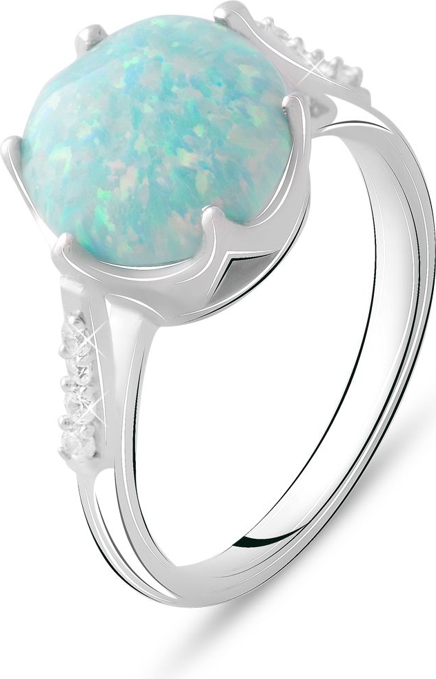 

Серебряное кольцо SilverBreeze с опалом 2.053ct 2075264 18.5 размер, 18.5 размер