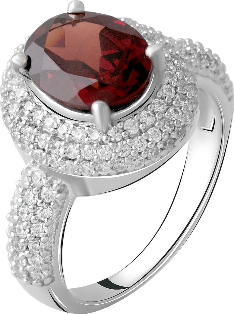 

Серебряное кольцо SilverBreeze с натуральным гранатом 4.699ct 1451076 17.5 размер, 17.5 размер