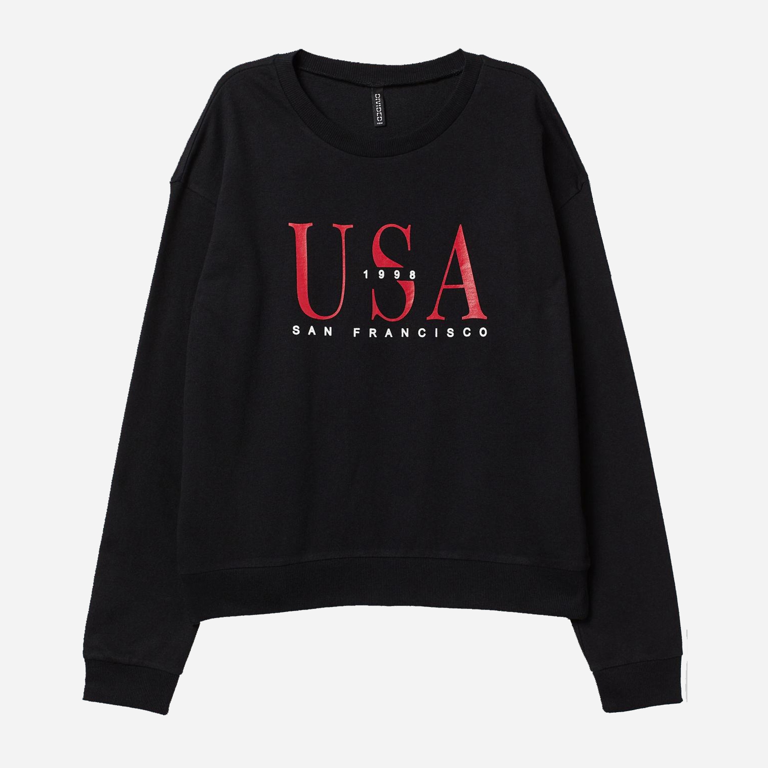 

Свитшот H&M Divided XAZ164155HWPM  Черный с красным, Свитшот H&M Divided XAZ164155HWPM XL Черный с красным