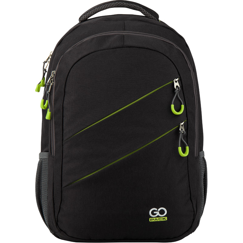 

Рюкзак молодежный GoPack City Green черный GO20-110XL-2