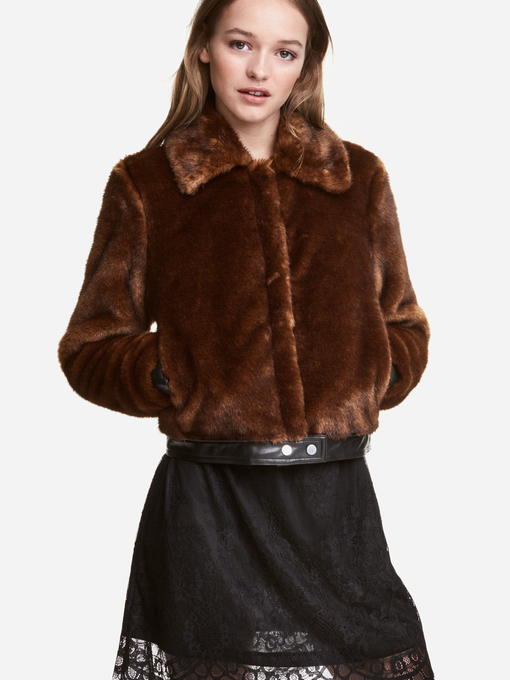 

Полушубок H&M XAZ074089QKYV  Коричневый, Полушубок H&M XAZ074089QKYV 38 Коричневый