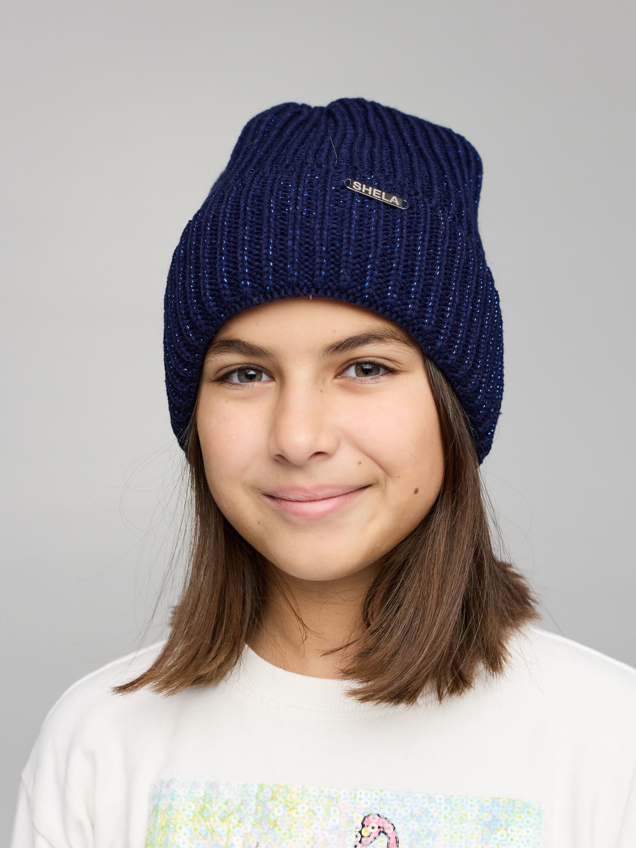 

Зимняя шапка Sample Shela 2 50-54 см Синяя