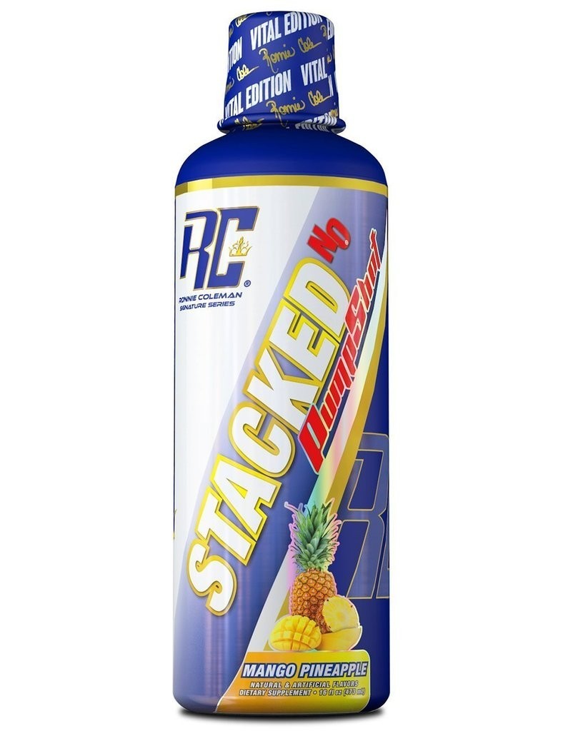 

Предтренировочный комплекс Ronnie Coleman Stacked N.O."Pump Shot" Mango Pineapple 16oz bottle