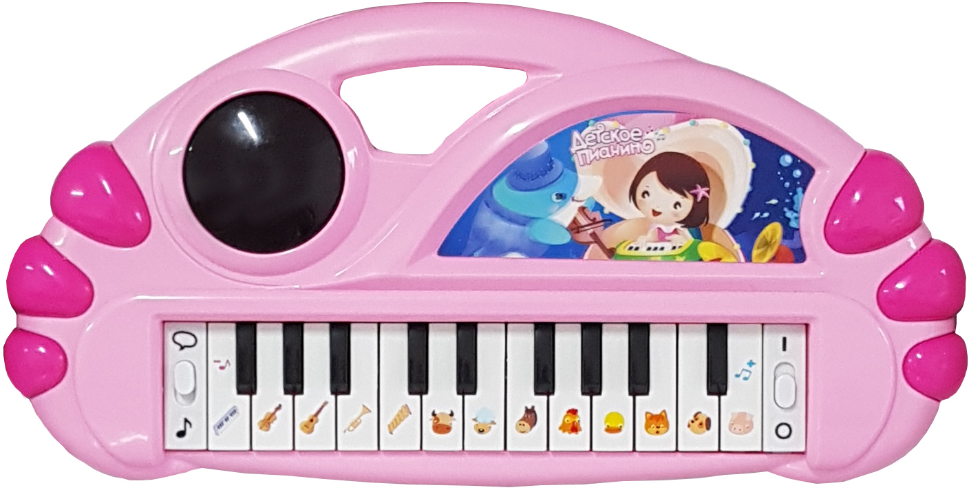 

Игрушка музыкальная Qunxing Toys Пианино Розовое (4812501166606-2)