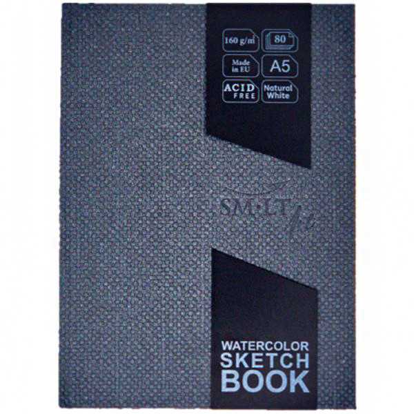 

Блокнот для акварелі Travelbook А5, 160г/м2, 80л, SMILTAINIS 5FB-80(160)