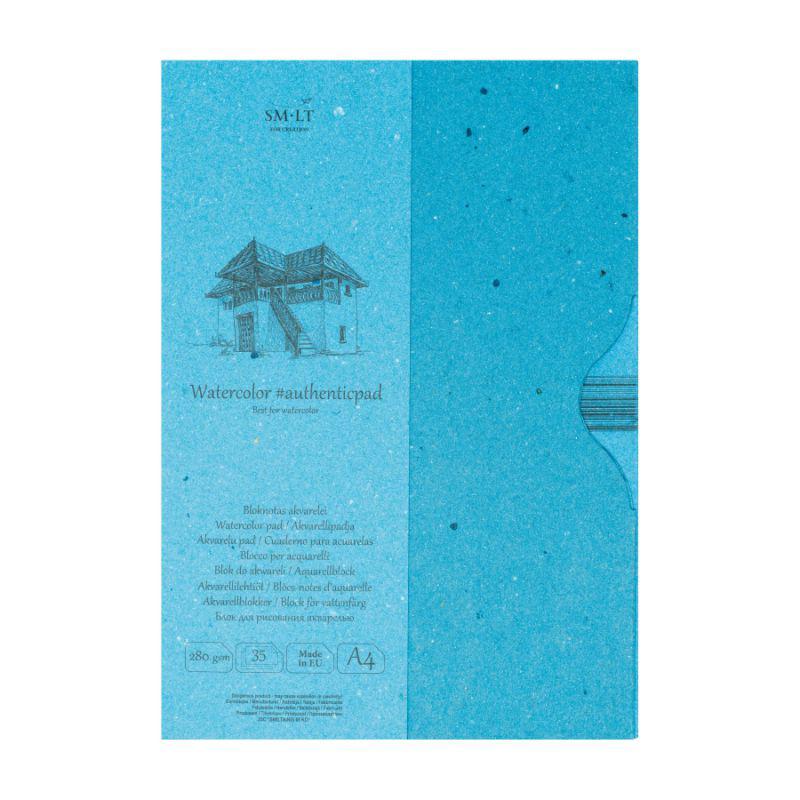 

Склейка SMILTAINIS AUTHENTIC для акварели A4 280/м2 35 листов целлюлоза в ПАПКЕ AA-35