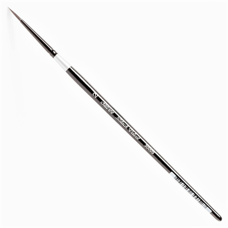 

Кисть SILVER BRUSH BLACK VELVET SQUIRREL & RISSLON BRUSH 3000S кругла №2