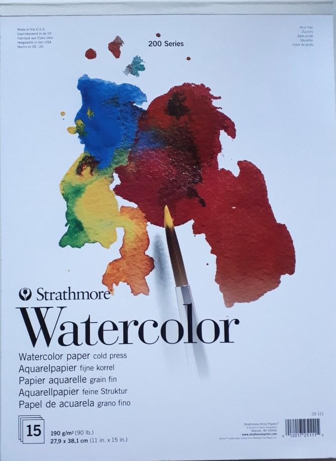 

Альбом для акварелі Strathmore 200 Watercolor Paper (27,9*38,1 см), 190г/м, 15лист Целюлоза 25-111