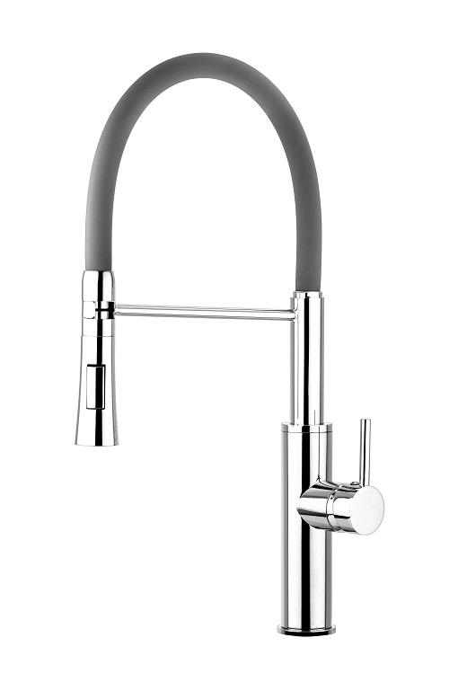 

Смеситель для кухни с гибким изливом серый WELLI FLEXIBLE (CG2282)