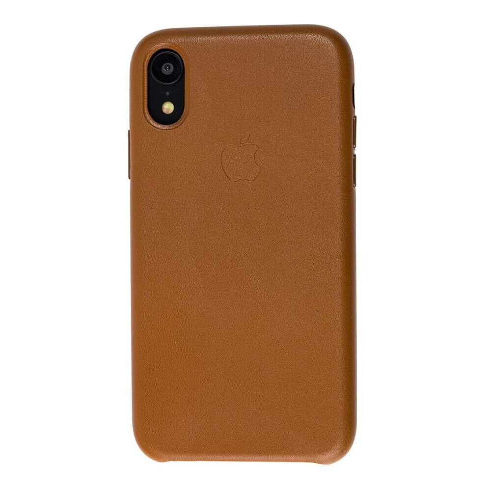 

Чехол Кожаный Leather Case Original для iPhone Xr Brown (03) коричневый