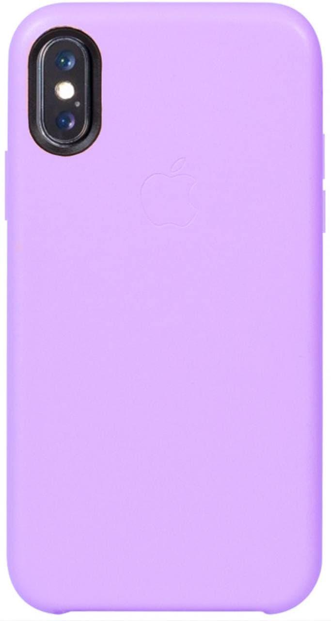 

Чехол Кожаный Leather Case Original для iPhone X/Xs Lilac (09) сиреневый