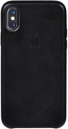 

Чехол Кожаный Leather Case Original для iPhone X/Xs Black (04) черный
