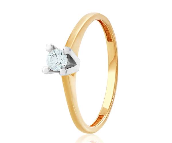

Кольцо с камнем SWAROVSKI Zirconia "Амстердам", КД4116SW, 17 размер