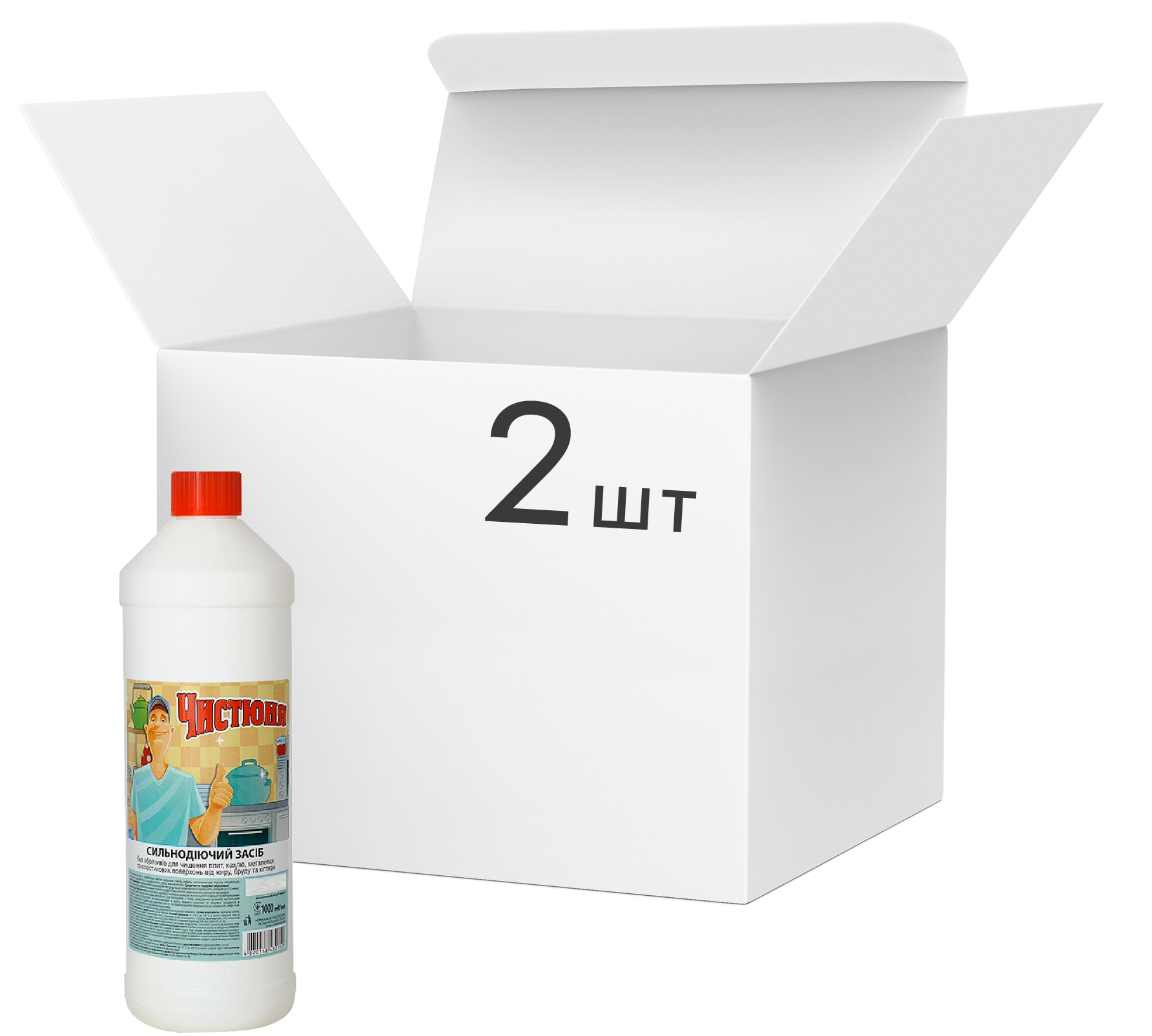 Средство для чистки плит Чистюня 1 л х 2 шт (50000197) – фото, отзывы ...