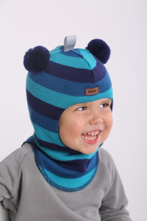 

Зимняя шапка шлем Beezy для мальчика 1402-52-21 Мишка р. 2 (50-53 см)