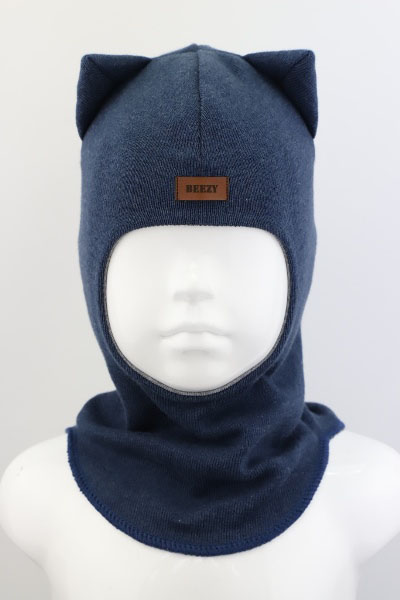 

Шапка-шлем детская для мальчика Beezy весна - осень 1750-10-22 Кот р. 2 (50-53 см)