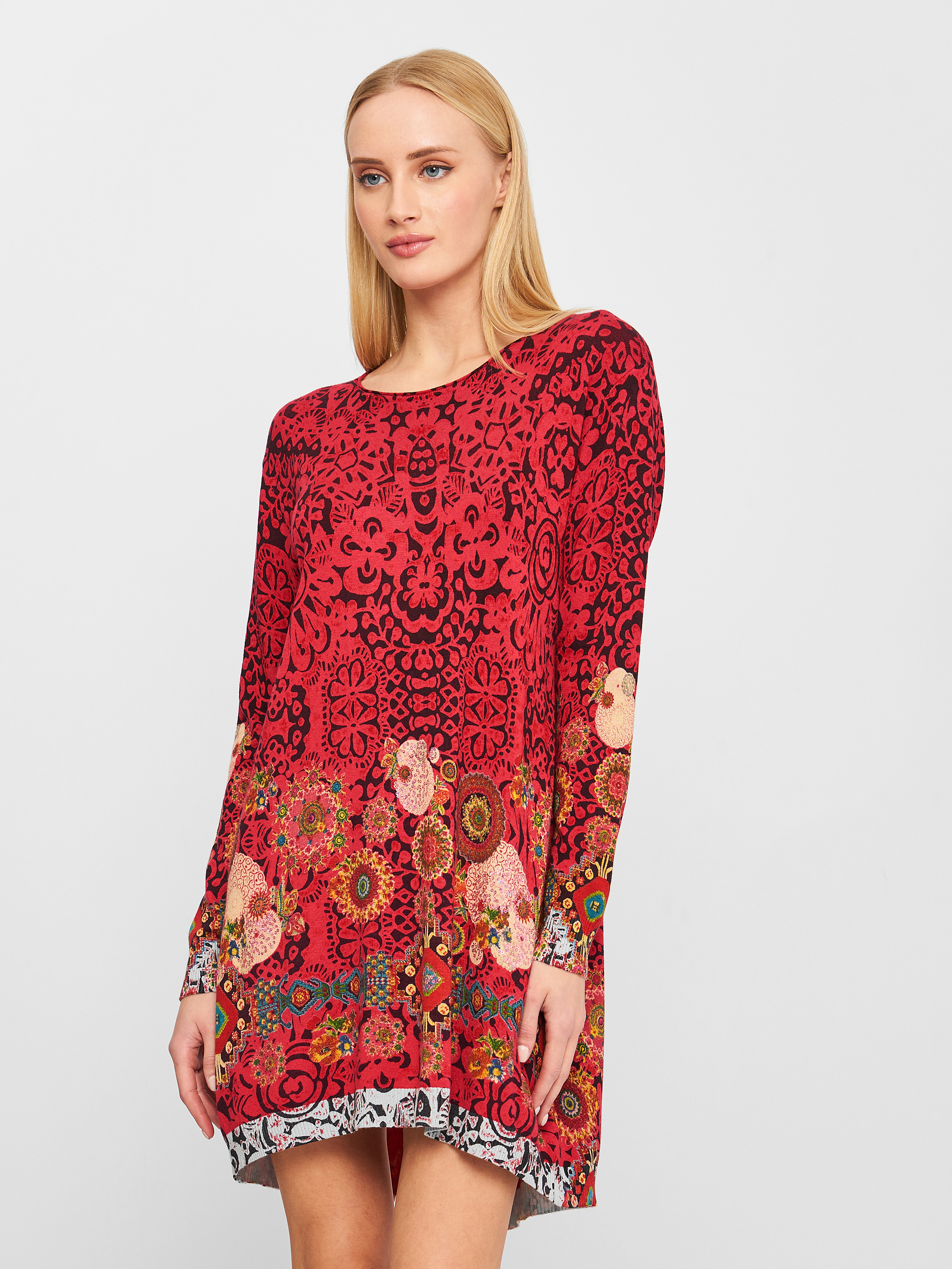 

Платье Desigual 18WWJFX2-3007 XS Красное