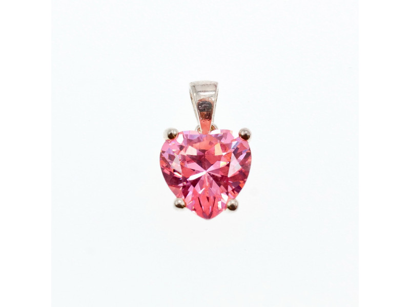 

Серебряный Кулон с розовым фианитом *Сердце* Sky Jewelry 002327