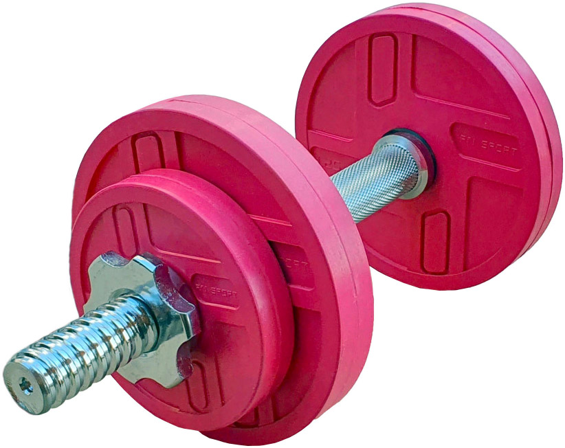 

Гантель RN-Sport обрезиненная 4.5 кг Розовая (ob-pink-4p5)
