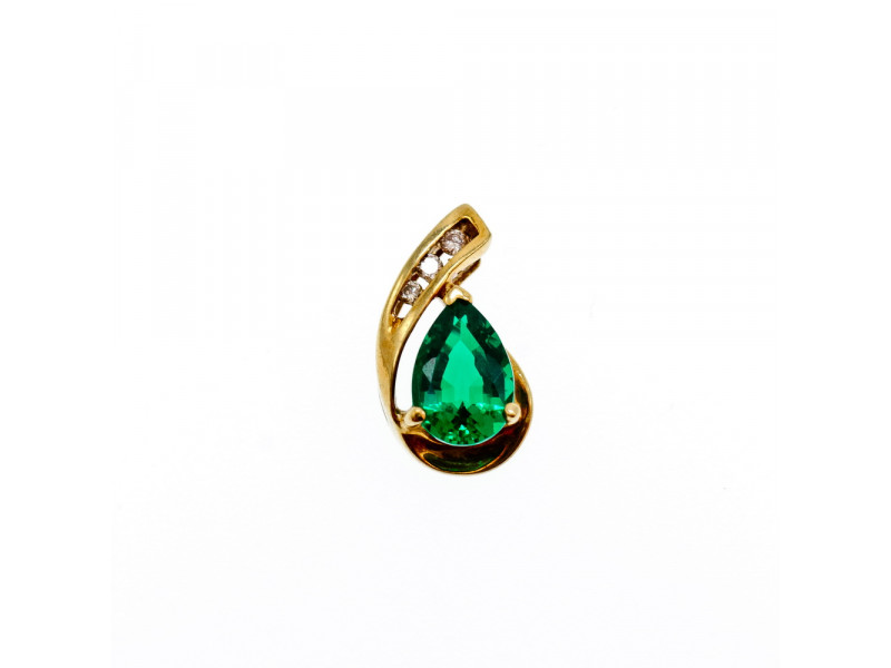 

Золотой кулон с изумрудом и сапфирами Желание Натуральный Sky Jewelry 002693