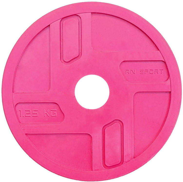 

Диск для гантели RN-Sport обрезиненный 27 мм 1.25 кг Розовый (OB0125_pink)