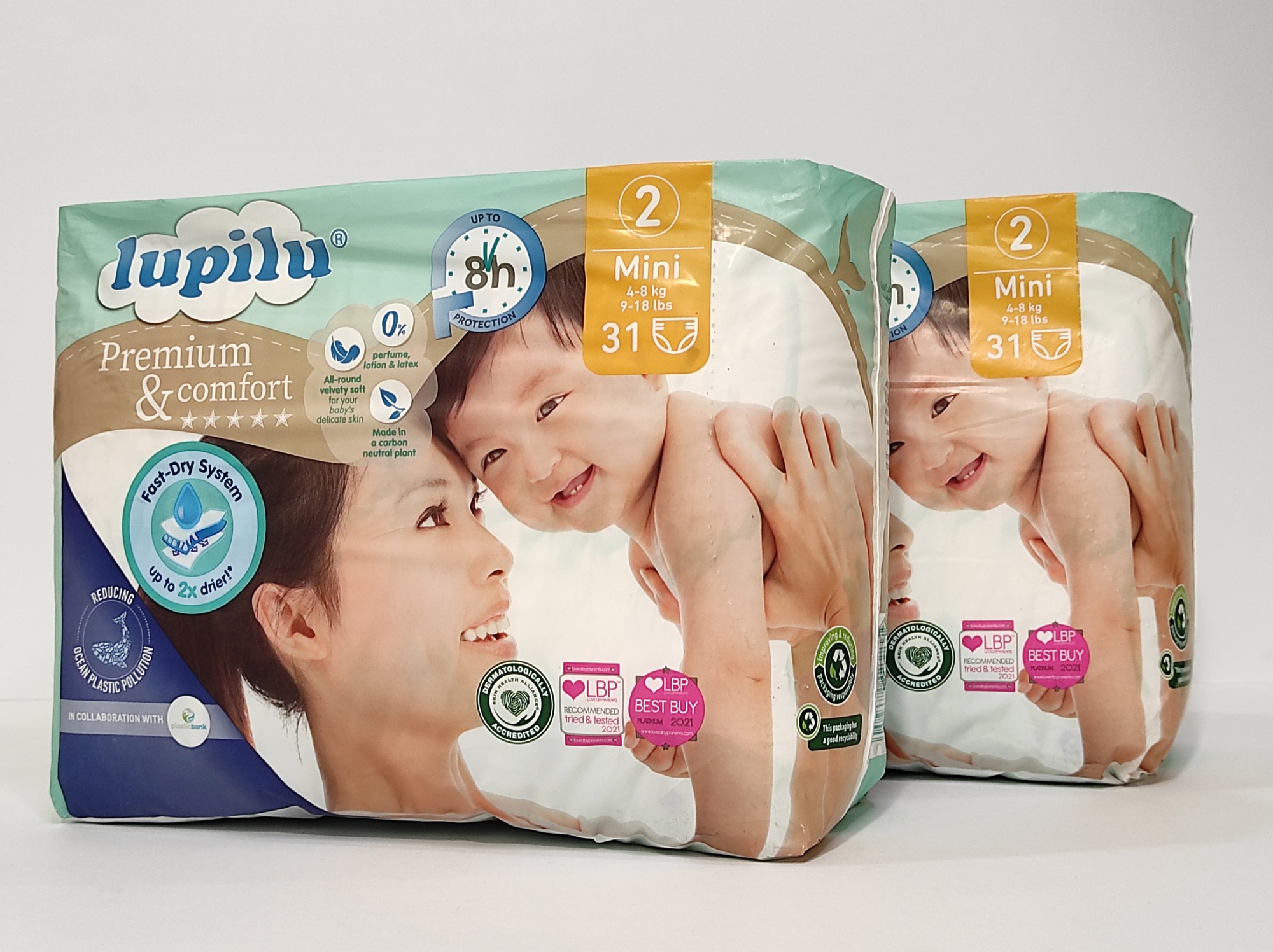

Підгузники Lupilu premium comfort розмір 2 Вага 4-8 кг. 62 шт.