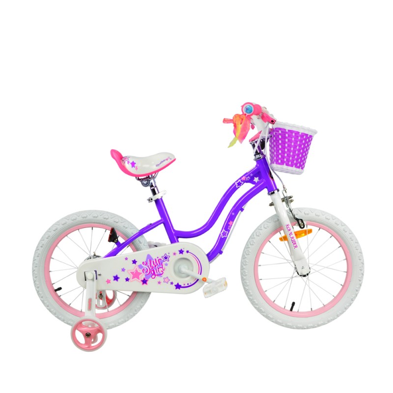 

Велосипед RoyalBaby Star Girl 18", Official UA, фиолетовый, код: RB18G-1-PRL