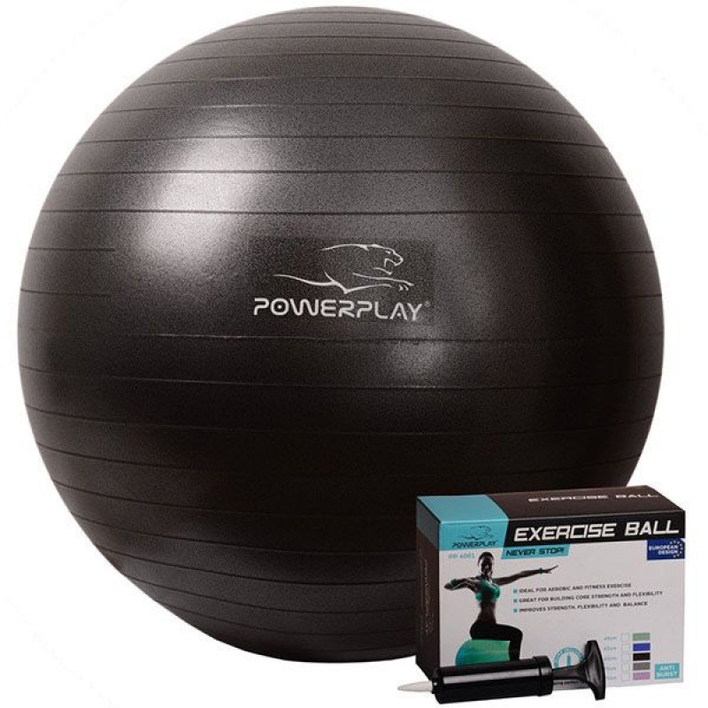 

Мяч для фитнеса PowerPlay 650 мм Black, код: PP_4001_65_Black