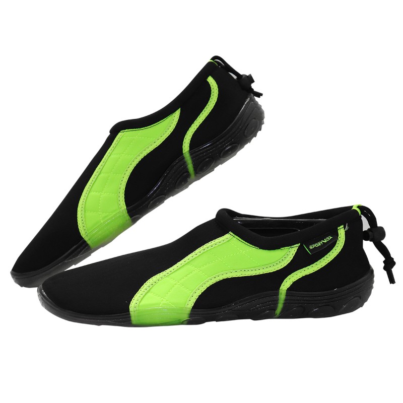 

Обувь для пляжа и кораллов (аквашузы) SportVida Black/Green Size 41, код: SV-GY0004-R41