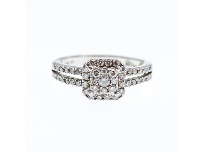 

Золотое Кольцо 10К (417 проба) с Бриллиантами *Блеск Алмаза* Натуральный Sky Jewelry 002116