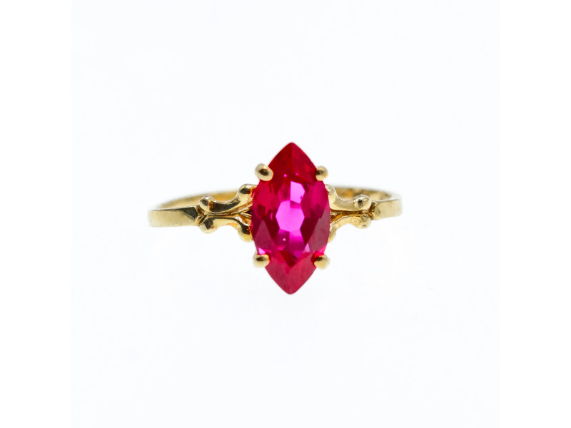 

Золотое кольцо с рубином Рубиновая Сказка Натуральный Sky Jewelry 002412