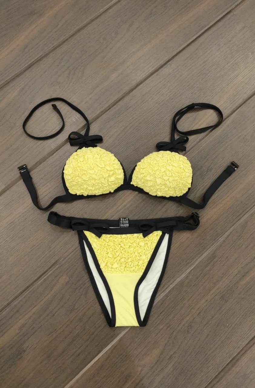 

Купальник женский Fashion П148 желтый размер, Купальник женский Fashion П148 желтый размер 36