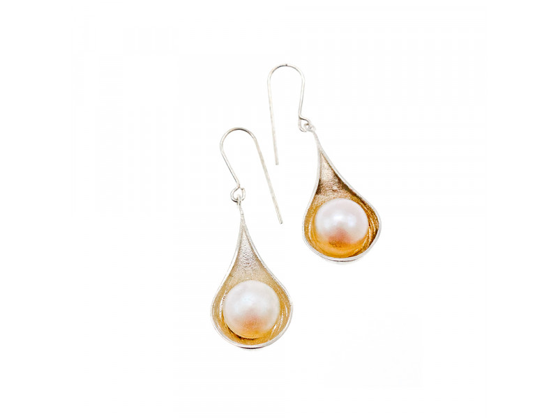 

Серебряные серьги с Жемчугом Italy 925 проба Sky Jewelry 001521