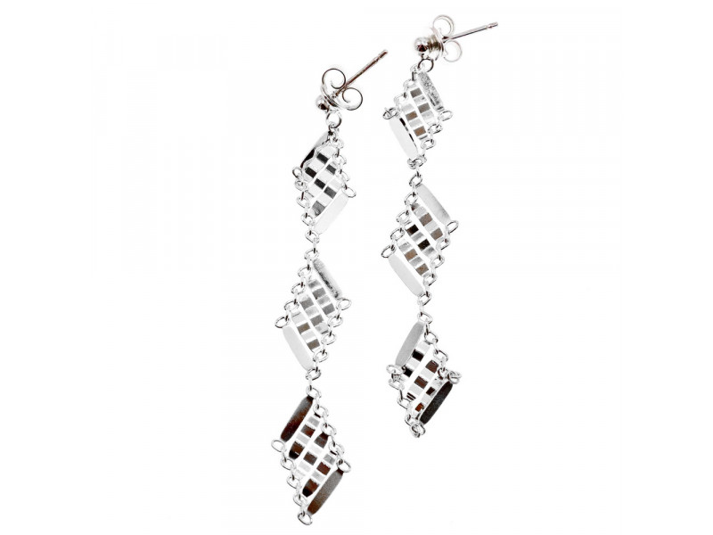 

Серебряные серьги Роскошь Sky Jewelry 002174