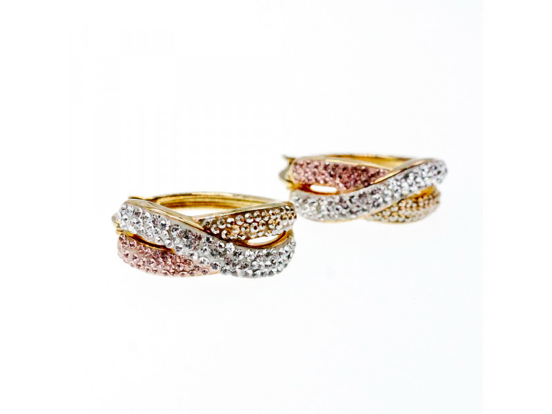 

Серебряные серьги в позолоте 925 проба с фианитами Sky Jewelry 002192
