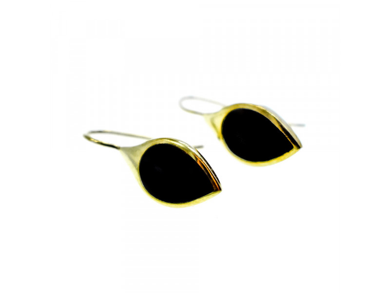 

Серебряные серьги в позолоте с эмалью Натуральный Sky Jewelry 002333