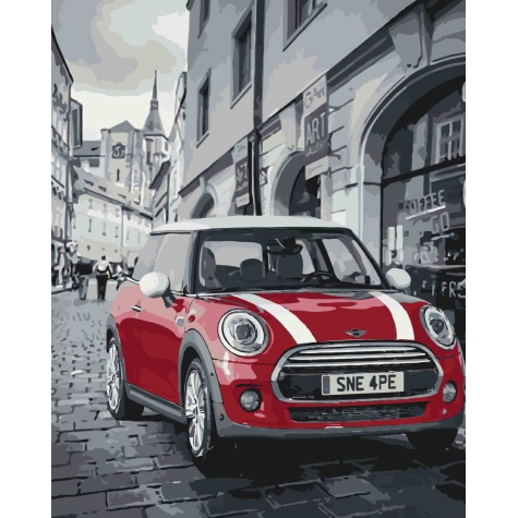 

Картина по номерам "Mini Cooper" 40*50, Идейка