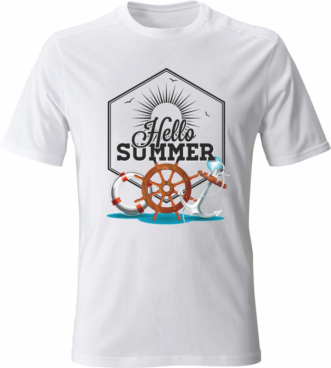

Футболка Vivay Hello summer  Белая (6412, Футболка Vivay Hello summer XL Белая (6412)