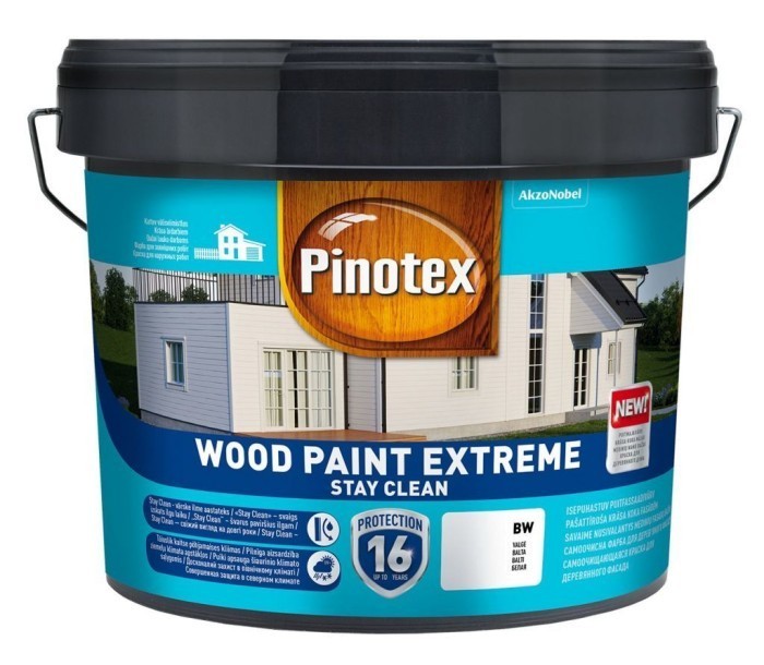 

Самоочищающаяся краска PINOTEX WOOD PAINT EXTREME 10 л.