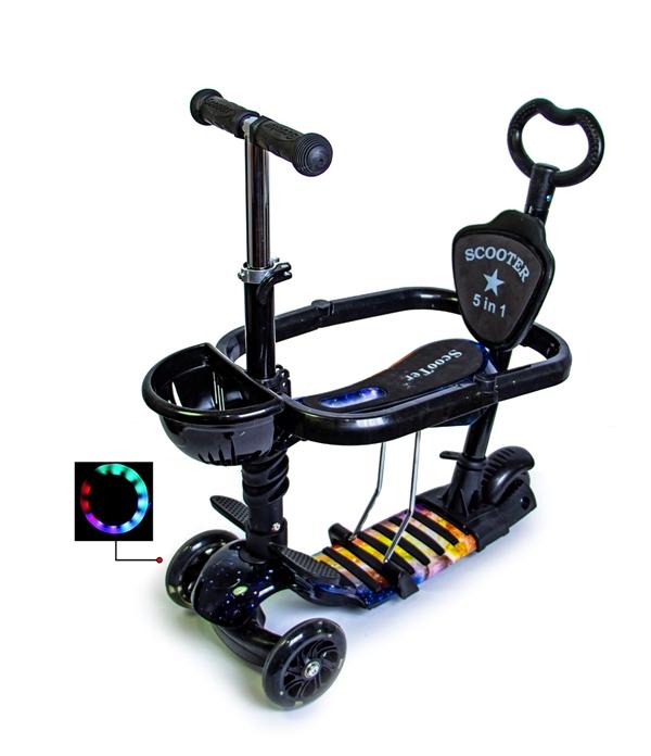 

Самокат 5 в 1 Scooter Universe Светящиеся колеса (SD 1926379865)