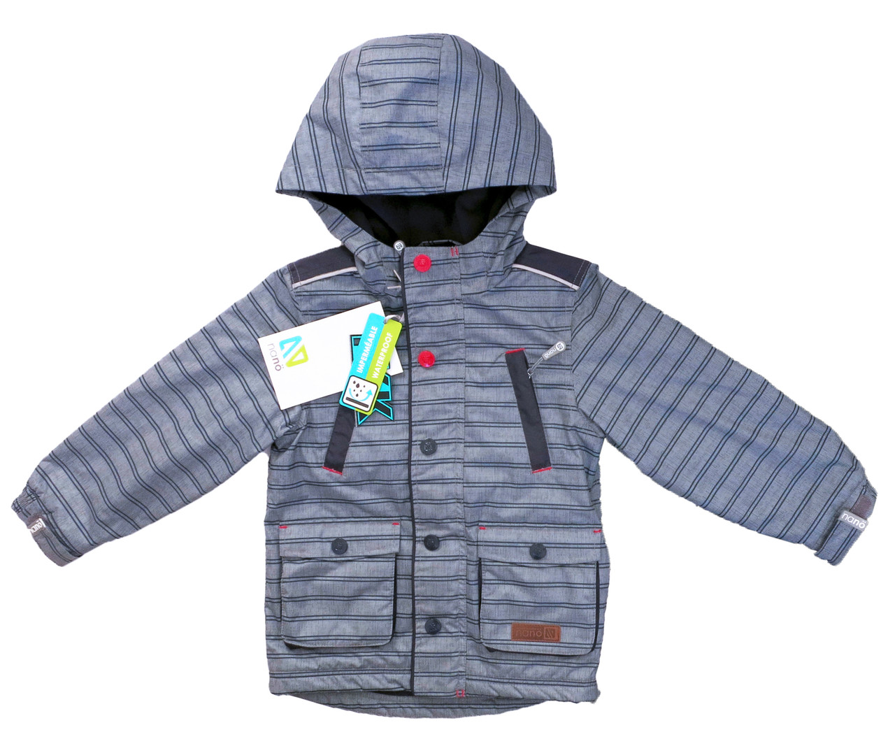 

Демисезонная куртка на флисе для мальчика Mid Grey Mix NANO 92-98