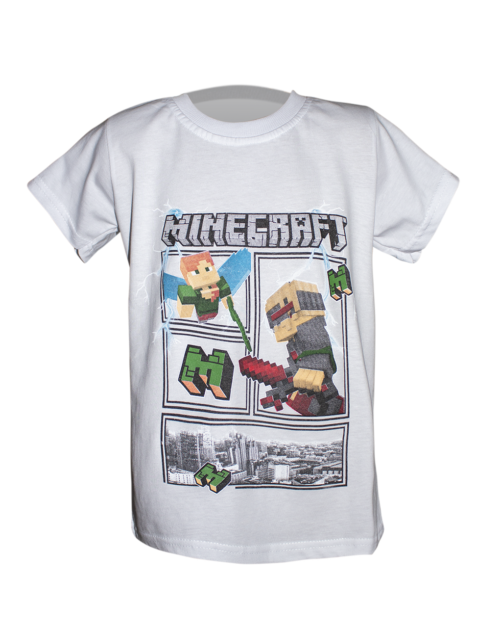 

Футболка для мальчика Minecraft Белая 140
