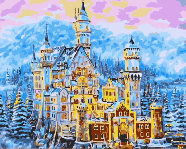 

Картина по номерам Сказочный замок 40*50см в коробке Dreamtoys (DT-452)