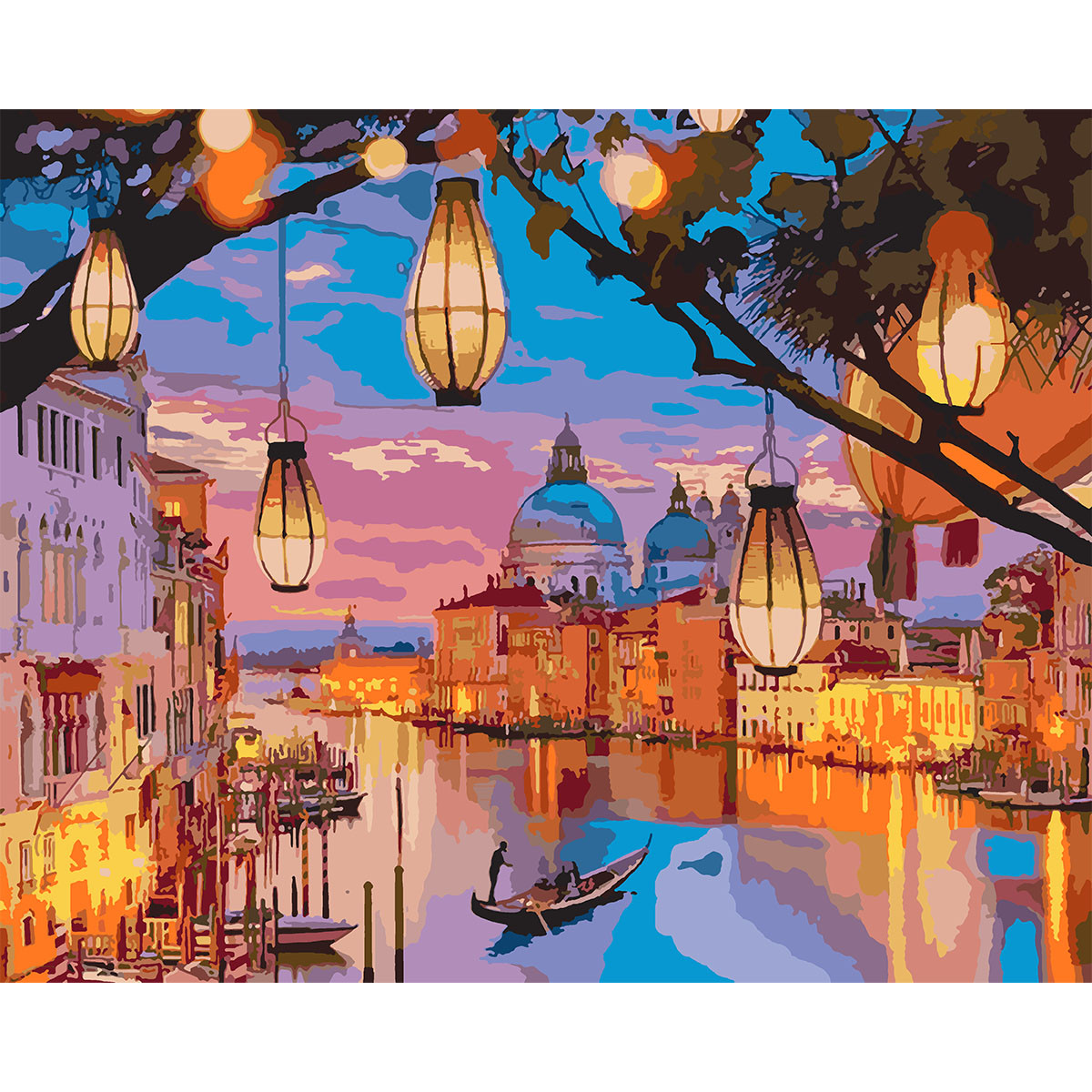 

Картина по номерам Вечерние огни 40*50 см. Santi (953835)