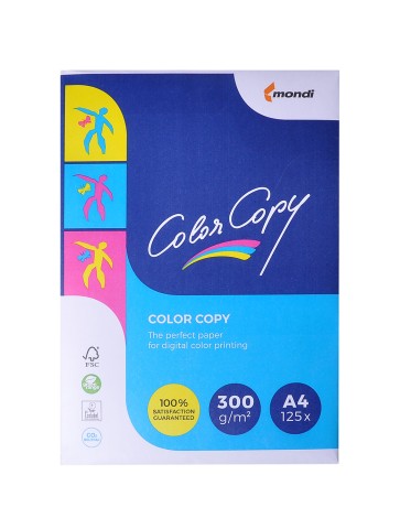 

Бумага офисная Color Copy A4 300 г/м2 125 листов белая (A4.300.CC)