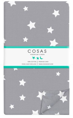 

Пододеяльник Cosas Stars White Grey 180х220 см