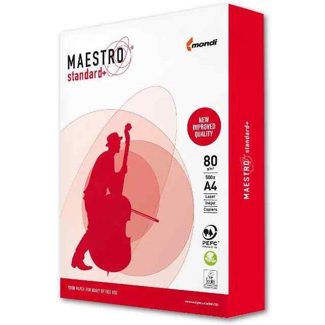 

Бумага офисная Maestro Standard Plus A4 80 г/м2 500 листов (9003974030494)