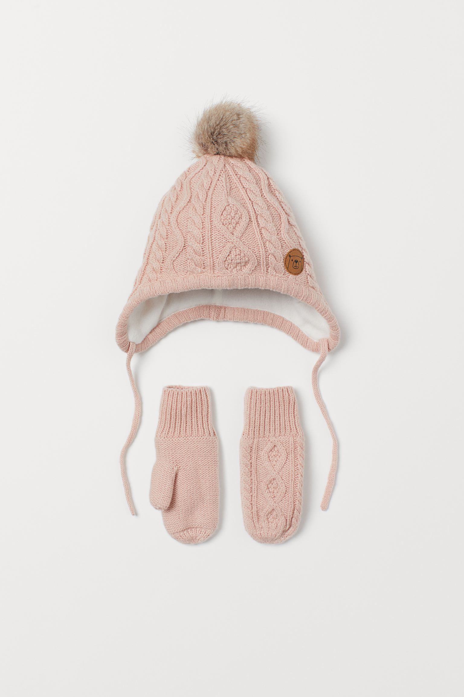 

Набор (шапка, варежки) H&M 86 92см (49) светло розовый 17088583062